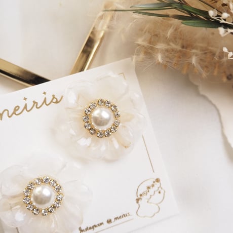 *Retro flower ピアス/イヤリング*