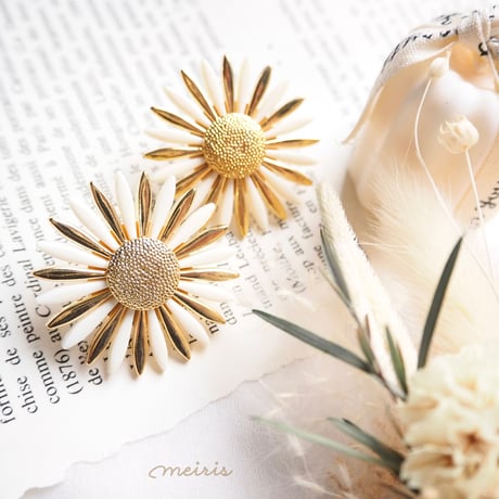 *big sunflower ピアス/イヤリング*