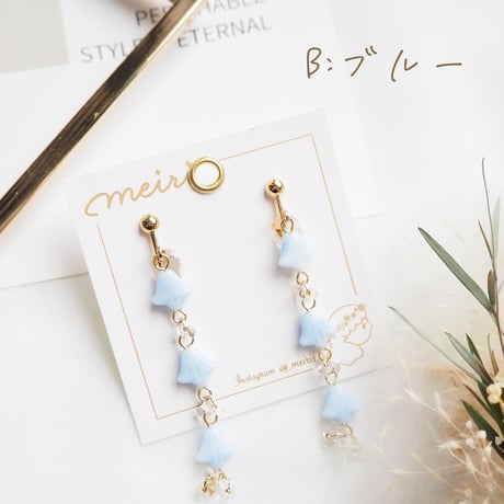 *pale lily ピアス/イヤリング*