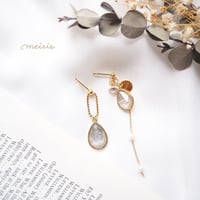 *asymmetry drop ピアス/イヤリング*