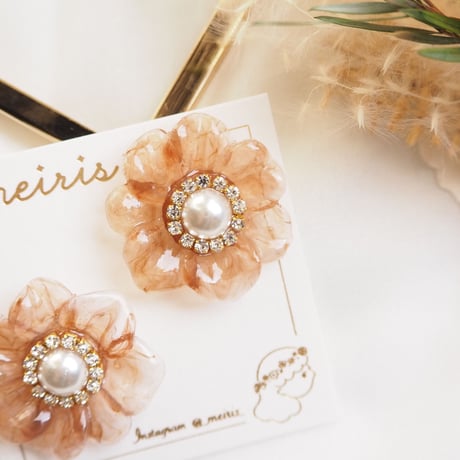 *Retro flower ピアス/イヤリング*