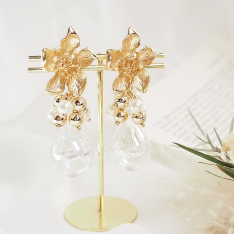 *water flower -Msize- ピアス/イヤリング*