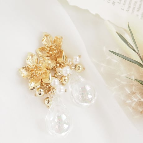 *water flower -Msize- ピアス/イヤリング*