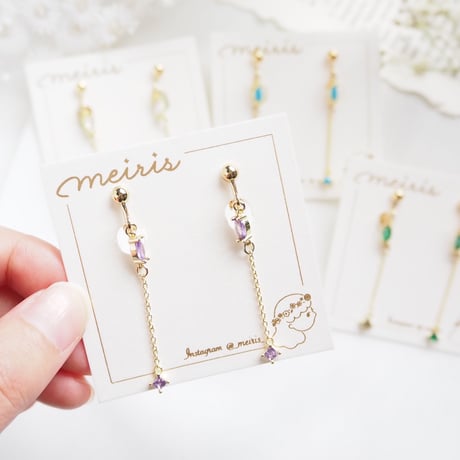 *mini zirconia ピアス/イヤリング*