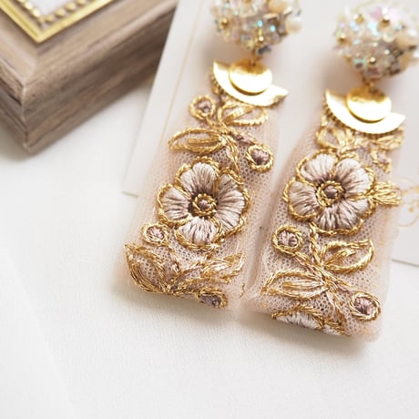 *shishu ribbon ピアス/イヤリング*