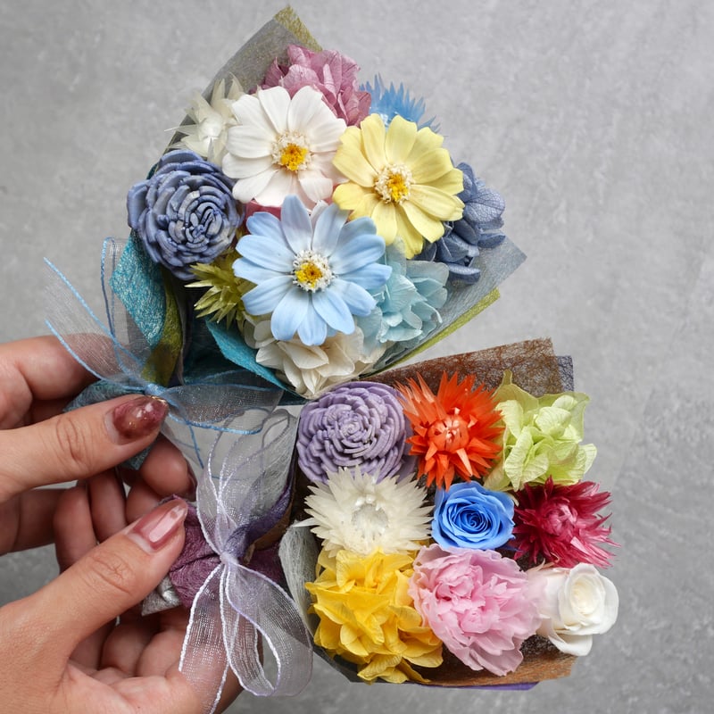 澄んだ空のようなおもてなし花束『冬空』（XSサイズ） | Soeru