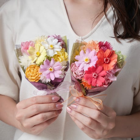 春の訪れ、おもてなし花束『陽だまり』（XSサイズ）
