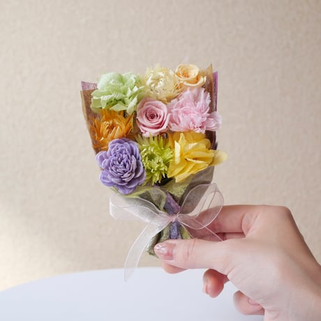 癒しを贈るおもてなし花束『夢』（XSサイズ）