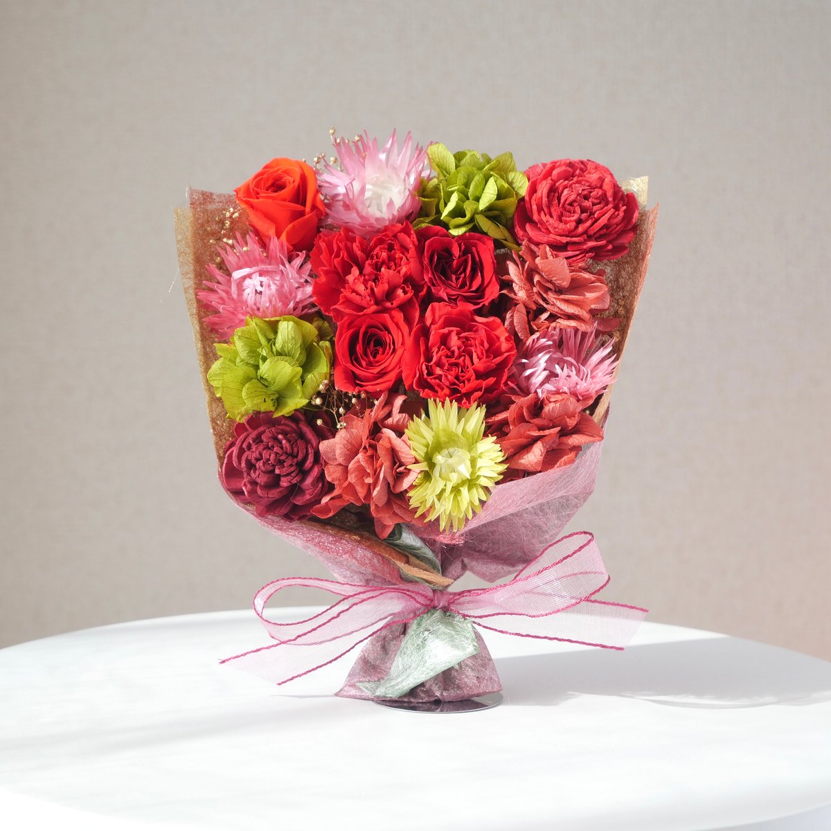 季節限定】聖夜に添えるおもてなし花束『クリスマスブーケ』（Sサイズ