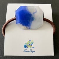 海洋プラスチックのヘアゴム【ブルー】