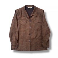 Wool Blend Jacket "Brown Stripe"