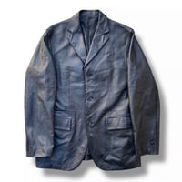 leather tailored jacket