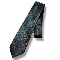 Jacquard Tie - Peacock Blue