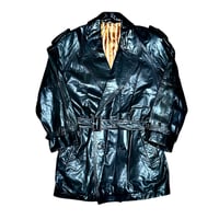Belted Vintage Leather Coat