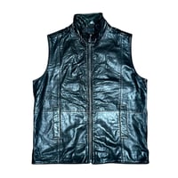 Minimalist Leather Zip Vest