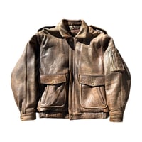 Vintage Leather Flight Jacket