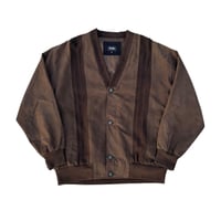 Brown Embroidered Cardigan Jacket
