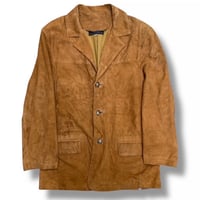 Suede Leather Jacket "Brown"