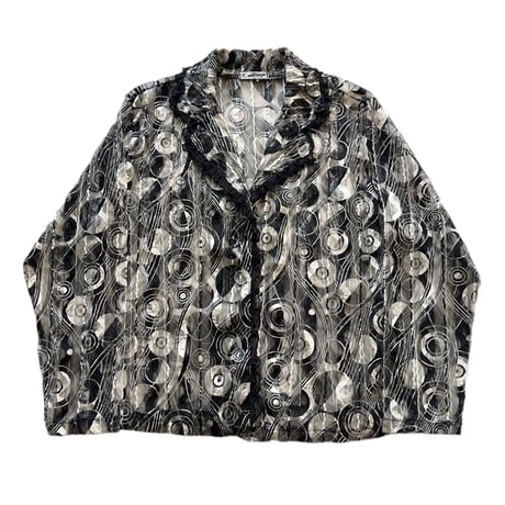 see-through frill jacket 【Polaroid】