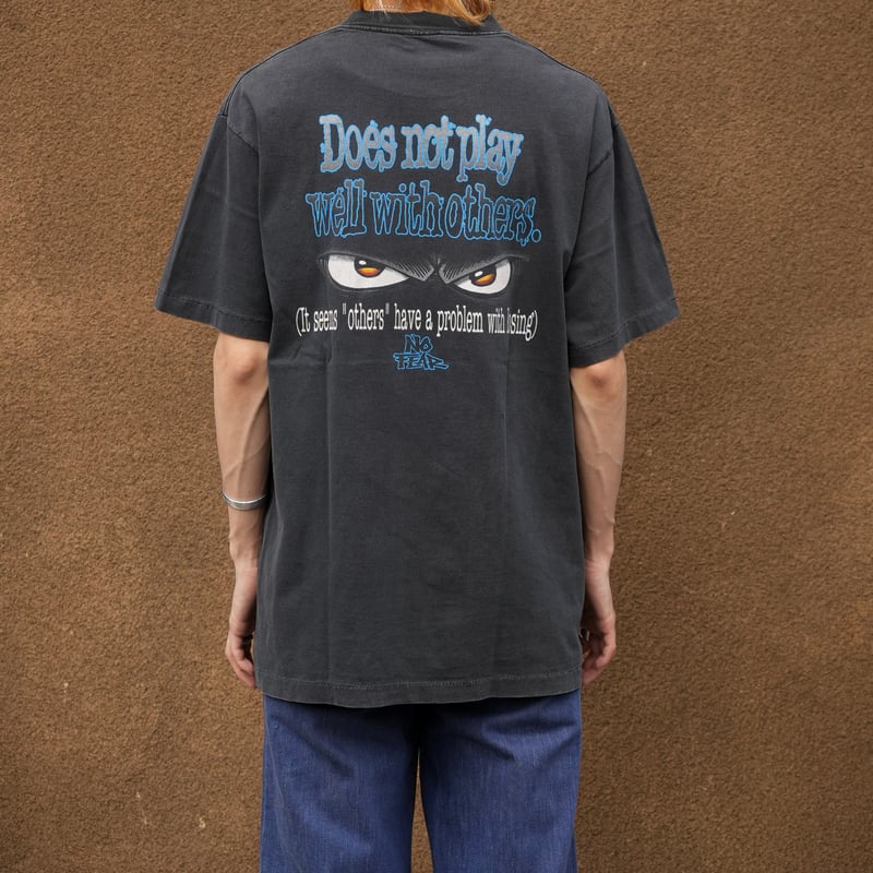 極フェード90s XL NO FEAR メッセージ vtg Tシャツ sk8 極フェード90s XL NO FEAR メッセージ vtg Tシャツ sk8