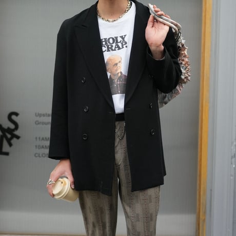 Vintage double breasted easy tailored jacket "made in USA"【@sho_.ta0618】