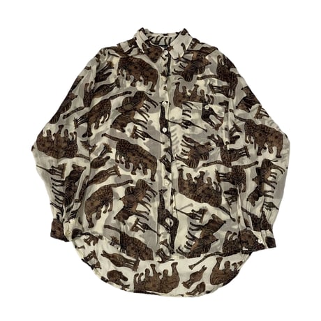 animal whole pattern shirt