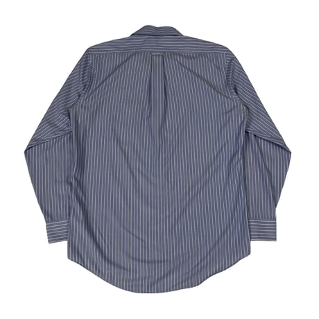 stripe color open collar shirt