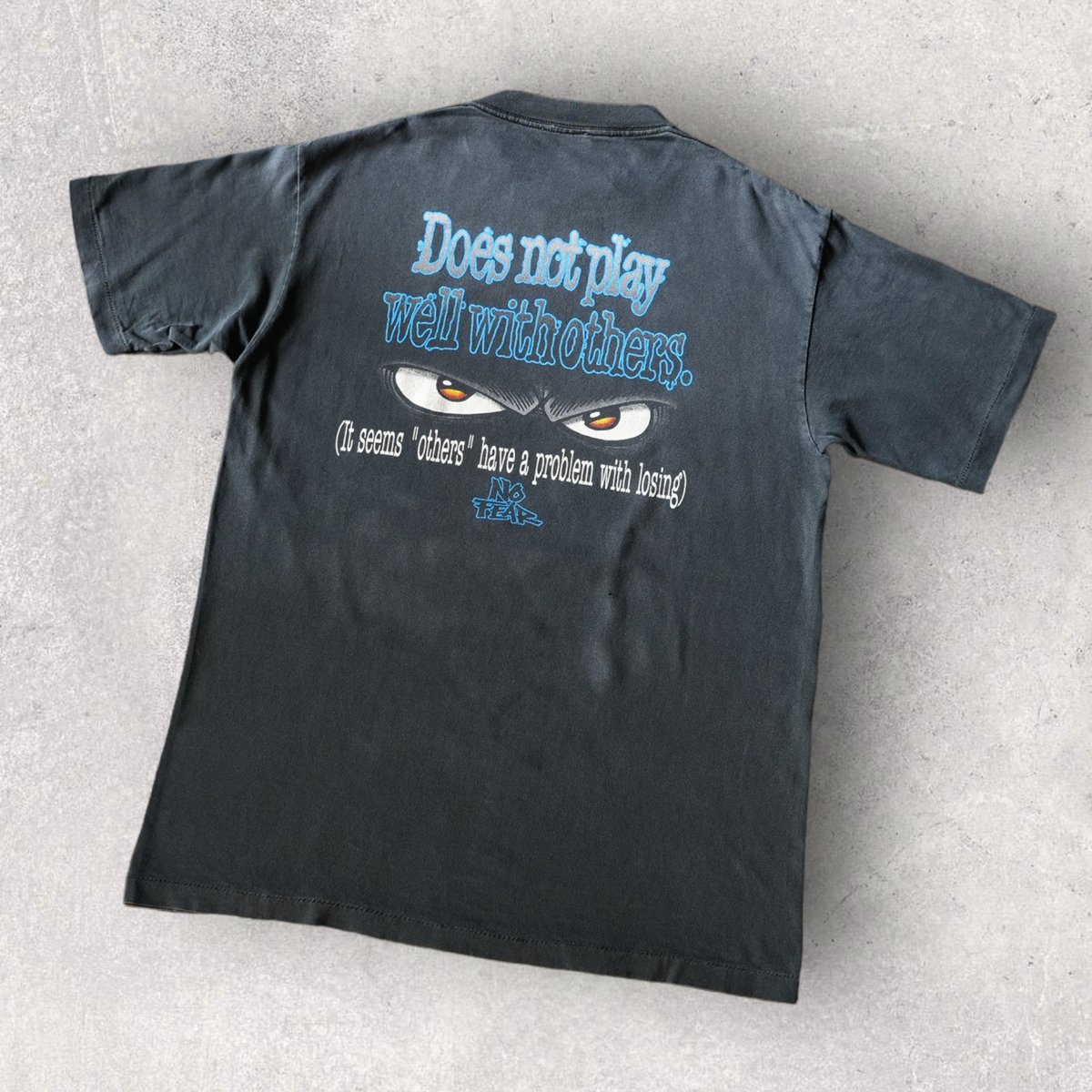 極フェード90s XL NO FEAR メッセージ vtg Tシャツ sk8