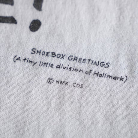 80s~ vintage "SHOEBOX GREETINGS" dog print T-shirt "made in USA"【@sho_.ta0618】