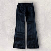 "DKNY" Corting design flare pants "BLACK"【@sho_.ta0618】