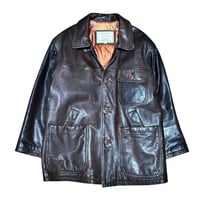 Classic Leather Car Coat