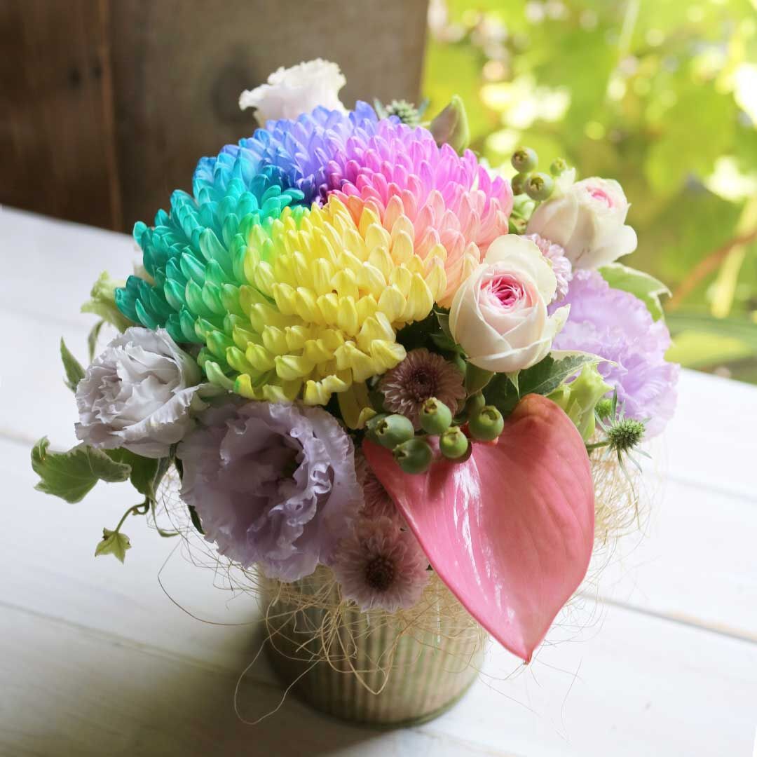 お試し～月虹の虹色アレンジ～「タハナ」 | GEKKOH Flower Atelier