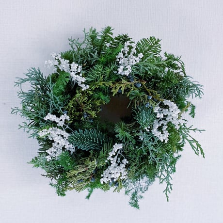 緑のクリスマスリースL