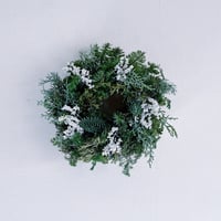 緑のクリスマスリースM
