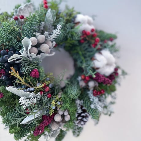 オーバルなクリスマスリースM