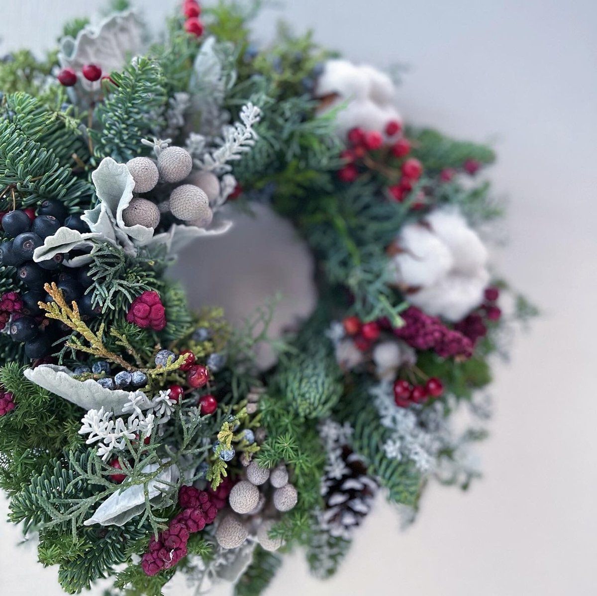 オーバルなクリスマスリースM【ご予約受付中】 | ichirin's STORE