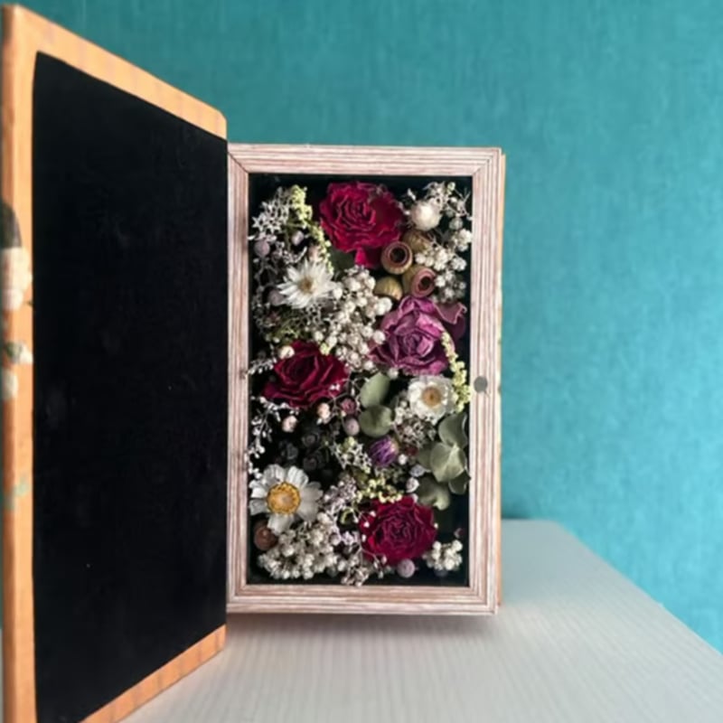 ドライ&プリザーブドフラワーのBoxed Flowers《渋めトーン ドライ&プリザーブドフラワーのBoxed Flowers《渋めトーン