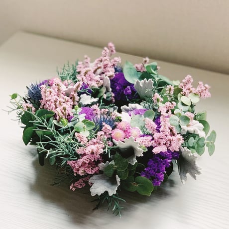 CATEGORY ドライフラワーになる卓上型リース10000円～ | ichirin's STORE