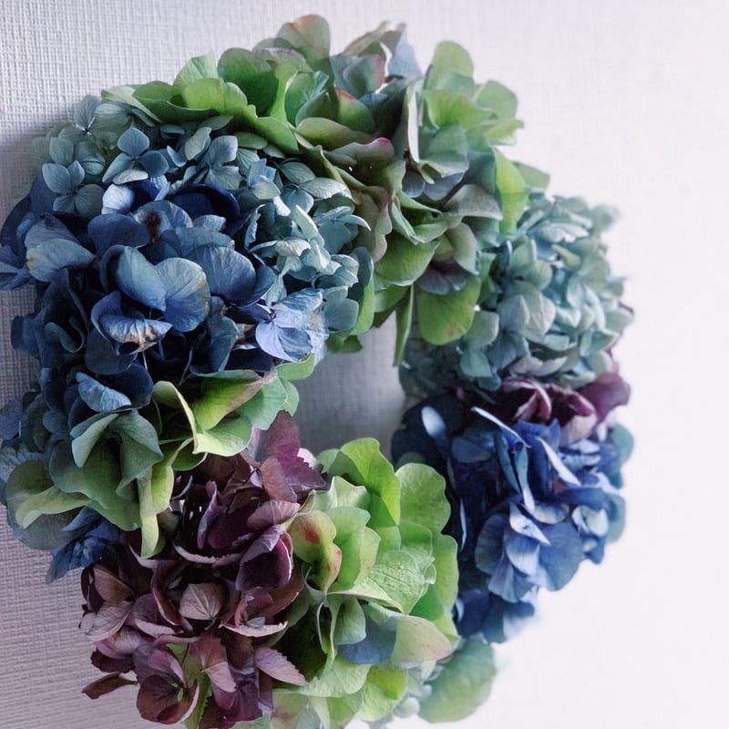 紫陽花100%のリースM | ichirin's STORE