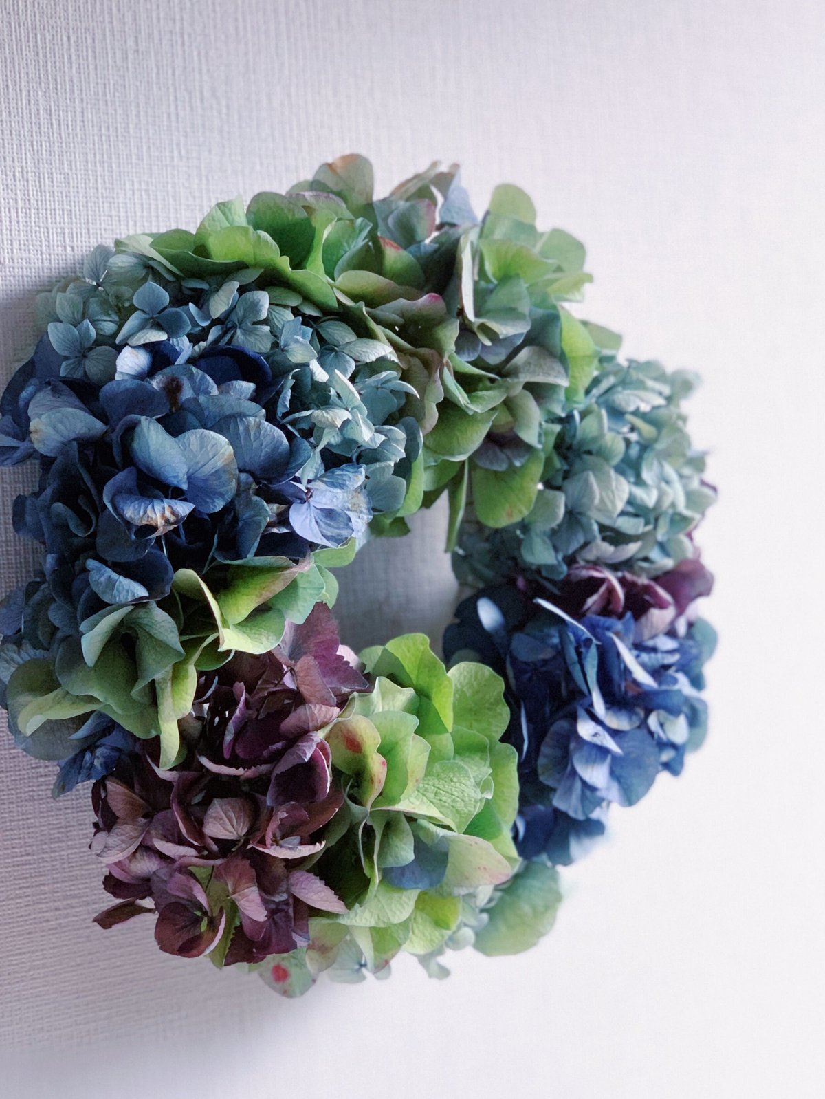 紫陽花100%のリースM | ichirin's STORE