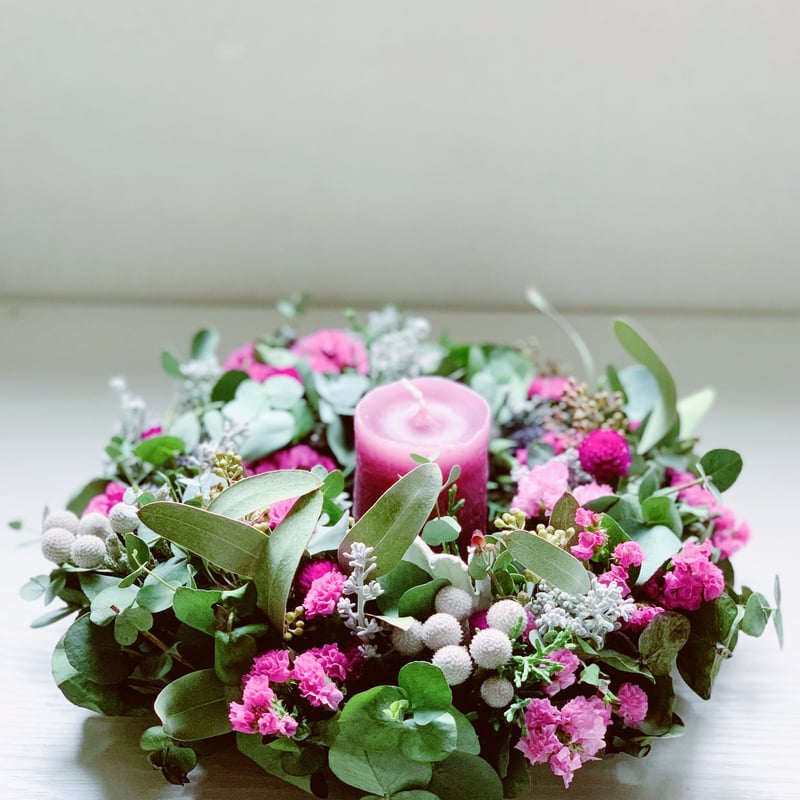 NO．433『マクラメ・クリスマスリース・ピンク』 NO．433『マクラメ・クリスマスリース・ピンク』 ナチュラル派の