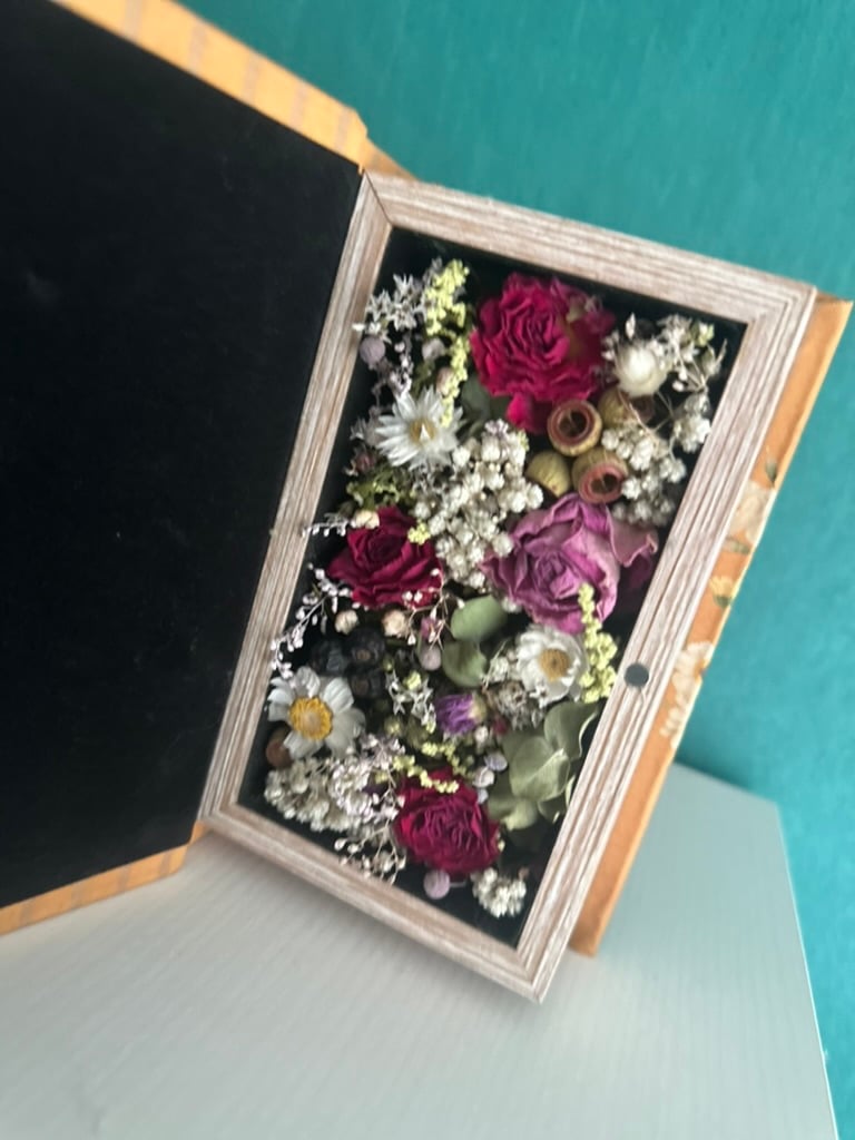 Preserving プリザーブドフラワーセット ドライ&プリザーブドフラワーのBoxed Flowers《渋めトーン