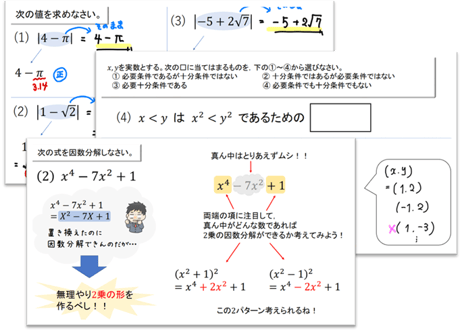 高校基礎ゼミ（数と式、集合、命題と証明）