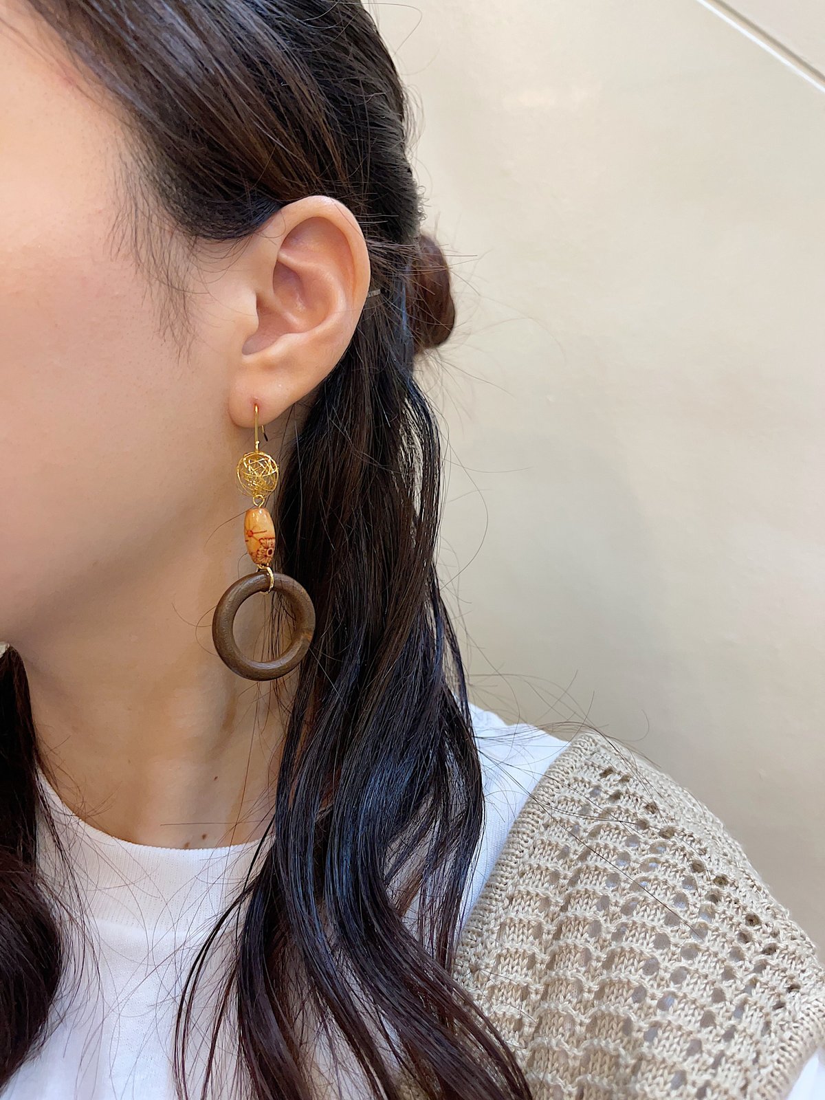 【349】アジアン風なイヤリング／ピアス アジアンテイストのピアス | Chou chou Online Shop