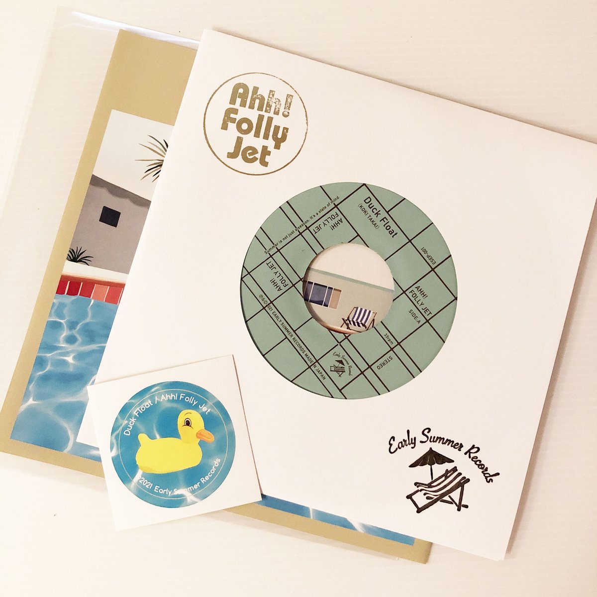 新品未開封　Ahh! Folly Jet アー! フォリィ・ジェット レコード Duck Float / HEF』Ahh! Folly Jet [7'inchレコード]