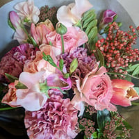 Mother's Day　くすみピンクブーケ 〈5月9日～10日到着日指定可能〉