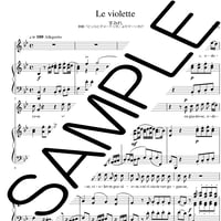 Le violette Es-dur 変ホ長調
