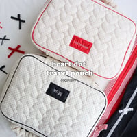 heart dot travel pouch