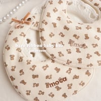bare ribbon baby bib