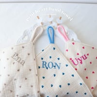 petit heart hand towel